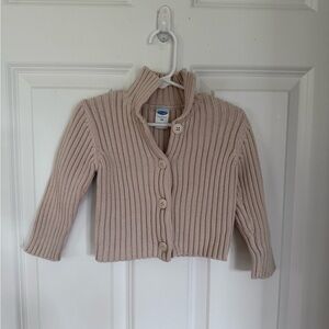 Old Navy Tan Ribbed Knit Sweater - Size 2t